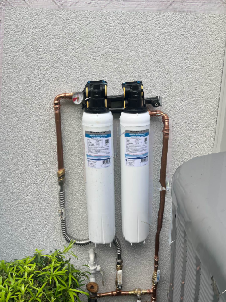 Whole house water filtration system installed in West Palm Beach home